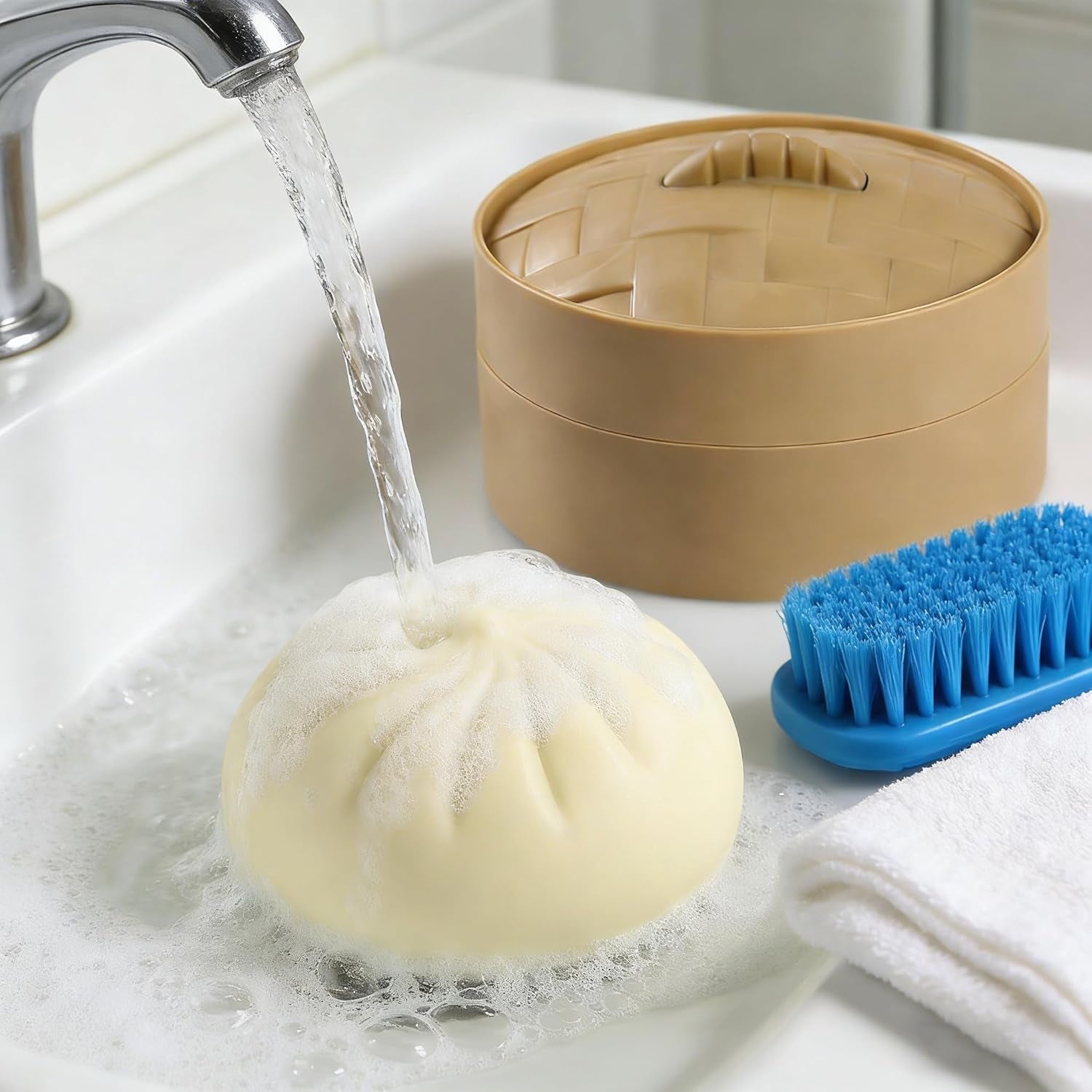 Dumpling Squishy Mystery Box, Stress Relief Fidget for Adults & Teens, Stocking Stuffers Gift, Soft Squeeze Stress Balls
