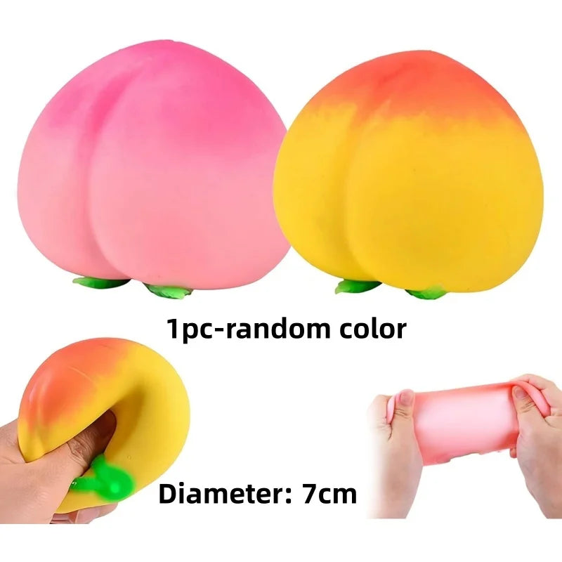 Fruit Squishy Stress Relief Toy | Soft Sensory Fidget Toy Set